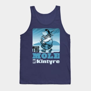 Bagpipe Playing Mole Of Kintyre Pipe Band Tank Top